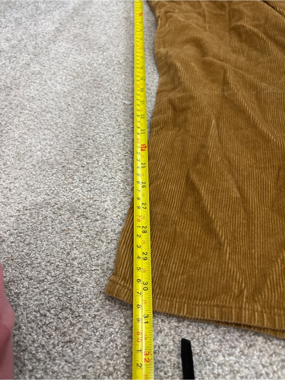 Levi's ‘94 Baggy Corduroy Pants Women's Size 28 Brown Cotton High Rise Straight - Picture 6 of 11